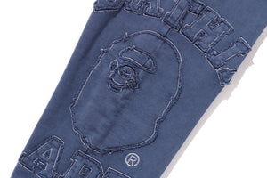 VINTAGE WASHED COLLEGE PATCH SWEATPANTS MENS