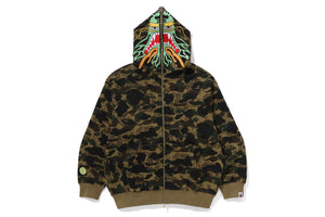 BAPE X CLOT CAMO SHARK RELAXED FIT FULL ZIP HOODIE MENS
